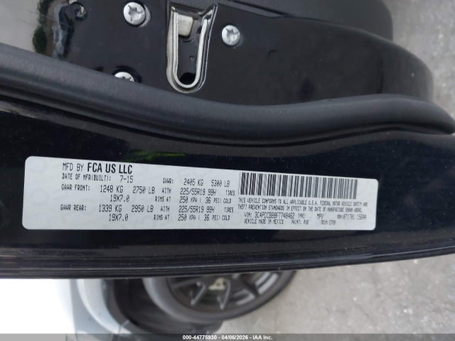 Продаж на аукціоні авто 2015 Dodge Journey Sxt, vin: 3C4PDCBB8FT748462, номер лоту: 44775930