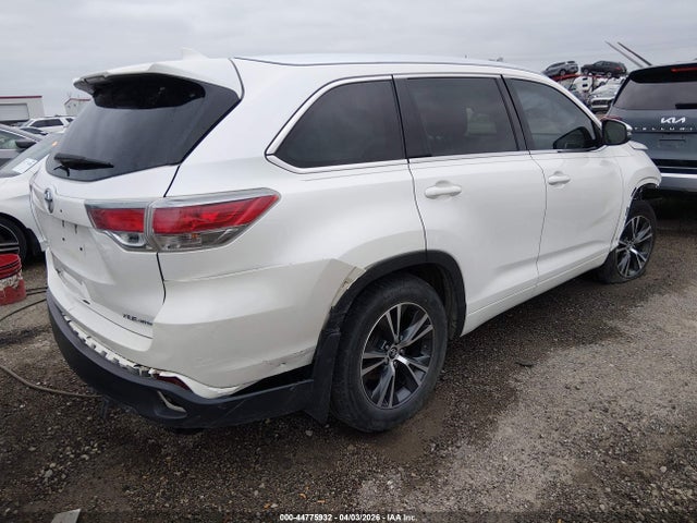 2016 Toyota Highlander Xle V6 მანქანა იყიდება აუქციონზე, vin: 5TDJKRFH7GS332783, აუქციონის ნომერი: 44775932