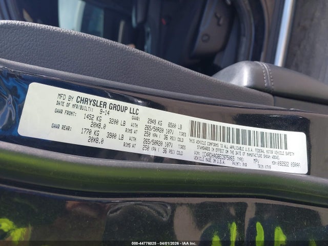 Продаж на аукціоні авто 2014 Dodge Durango Sxt, vin: 1C4RDHAG8EC975065, номер лоту: 44776025