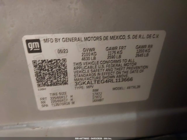 Продаж на аукціоні авто 2024 Gmc Terrain Awd Sle, vin: 3GKALTEG4RL113666, номер лоту: 44776052