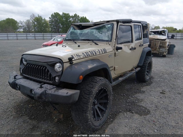2017 Jeep Wrangler Unlimited Sport 4x4 მანქანა იყიდება აუქციონზე, vin: 1C4BJWDGXHL592114, აუქციონის ნომერი: 44776055