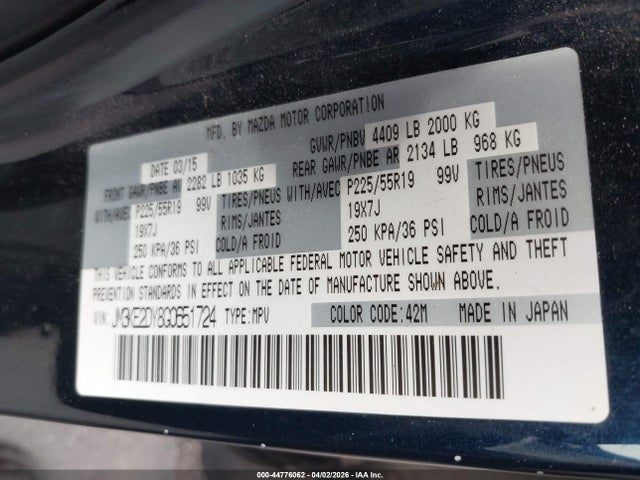 2016 MAZDA CX-5 JM3KE2DY8G0651724 Photo 8