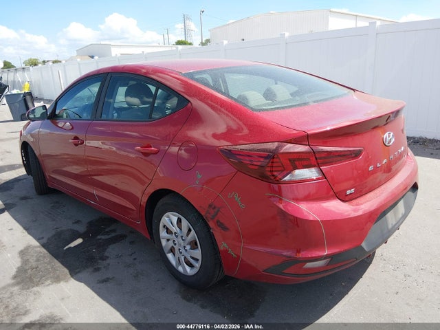 2019 Hyundai Elantra Se მანქანა იყიდება აუქციონზე, vin: KMHD74LF6KU851294, აუქციონის ნომერი: 44776116