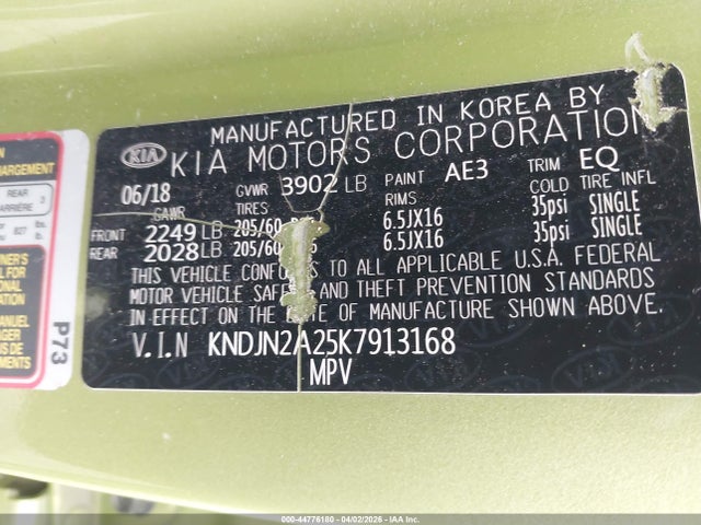 KNDJN2A25K7913168 KIA Soul