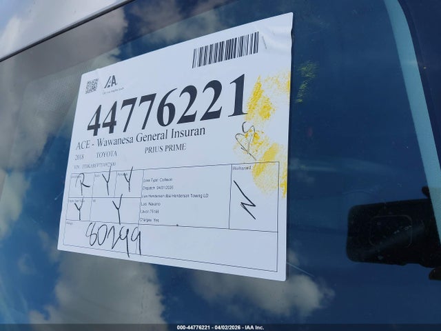JTDKARFP7J3092500 Toyota Prius Prime Premium