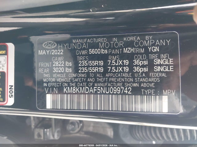 Hyundai IONIQ 5 SE 2022 KM8KMDAF5NU099742 Image 9