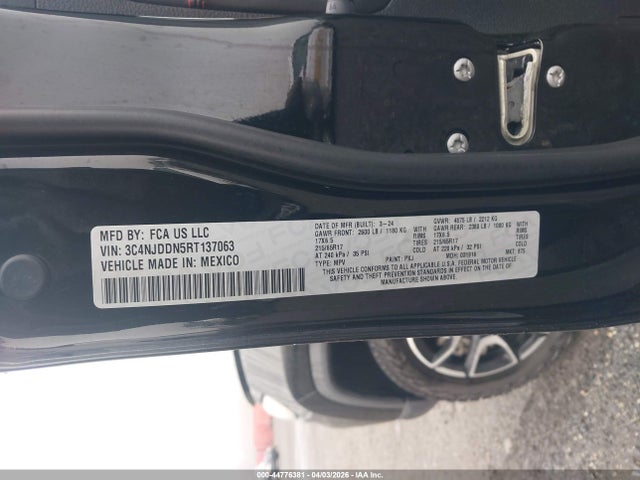 Продажа на аукционе авто 2024 Jeep Compass Trailhawk 4x4, vin: 3C4NJDDN5RT137063, номер лота: 44776381