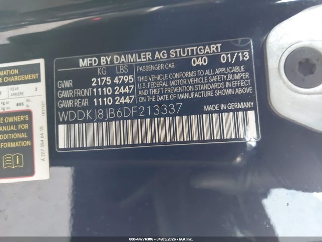 2013 MERCEDES-BENZ E 350 WDDKJ8JB6DF213337 Photo 8