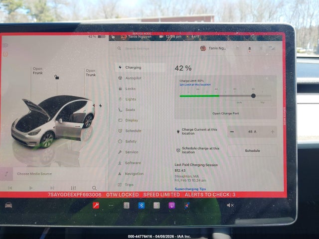 44776416 :رقم المزاد ، 7SAYGDEEXPF693006 vin ، 2023 Tesla Model Y Awd/long Range Dual Motor All-wheel Drive مزاد بيع