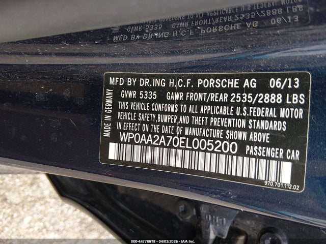 2014 PORSCHE PANAMERA WP0AA2A70EL005200 Photo 8