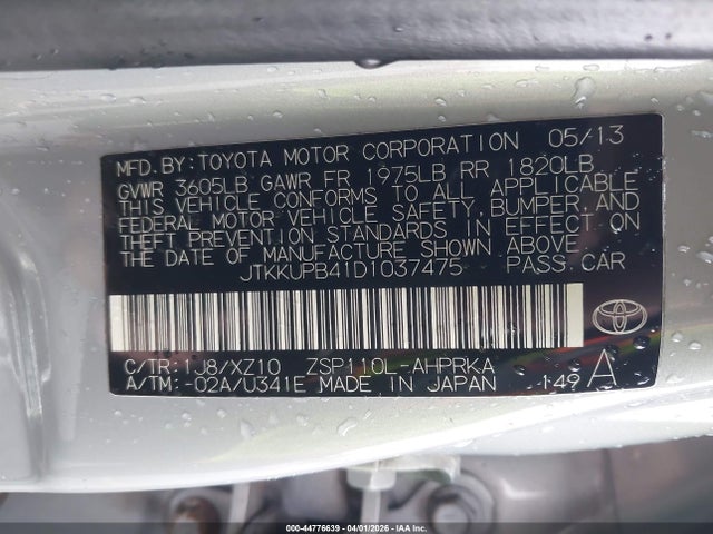 2013 SCION XD JTKKUPB41D1037475 Photo 8