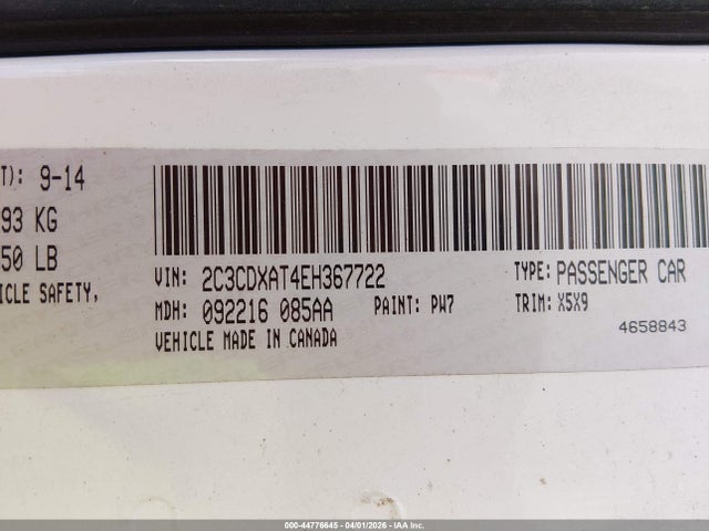 2014 DODGE CHARGER 2C3CDXAT4EH367722 Photo 8