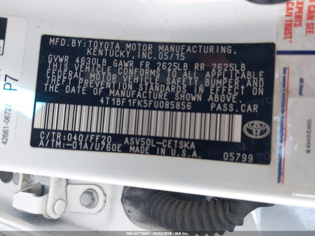 Toyota CAMRY SE 2015 4T1BF1FK5FU085856 Image 9