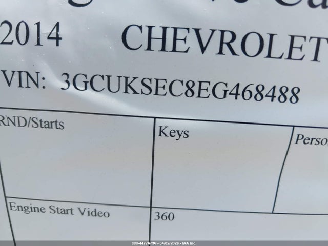 Chevrolet Silverado 1500 2lz 2014 3GCUKSEC8EG468488 Image 9