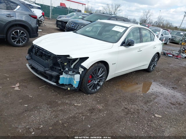 2019 Infiniti Q50 3.0t Red Sport 400 მანქანა იყიდება აუქციონზე, vin: JN1FV7AR0KM801334, აუქციონის ნომერი: 44776764
