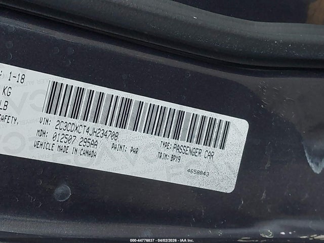 Продажа на аукционе авто 2018 Dodge Charger R/t Rwd, vin: 2C3CDXCT4JH234708, номер лота: 44776837