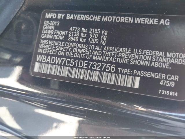 2013 BMW 328I WBADW7C51DE732756 Photo 8