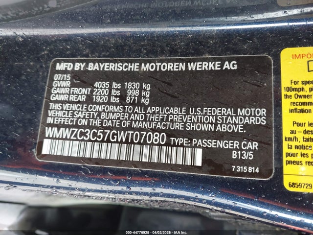 WMWZC3C57GWT07080 Mini Countryman Cooper S