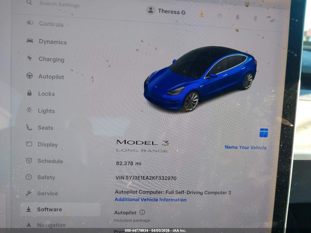 Aukcja sprzedaży 2019 Tesla Model 3 Long Range/mid Range/standard Range/standard Range Plus, vin: 5YJ3E1EA2KF332970, numer aukcji: 44776934