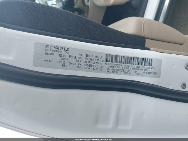 2015 DODGE DURANGO 1C4RDHAG0FC937217 Photo 8