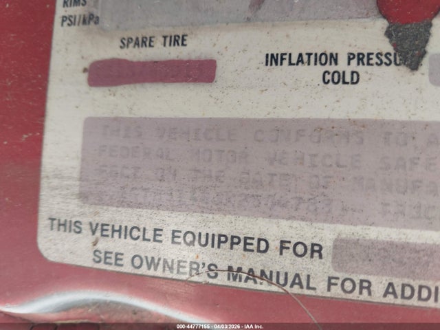 44777155 :رقم المزاد ، 1GTBS14E3K2504788 vin ، 1989 Gmc S Truck S15 مزاد بيع
