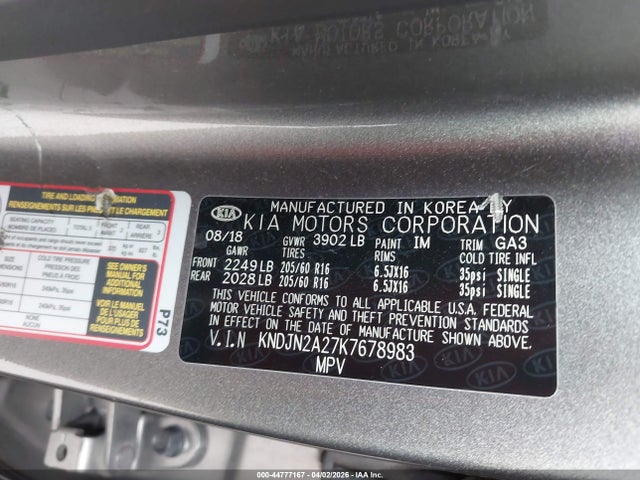 Продаж на аукціоні авто 2019 Kia Soul, vin: KNDJN2A27K7678983, номер лоту: 44777167