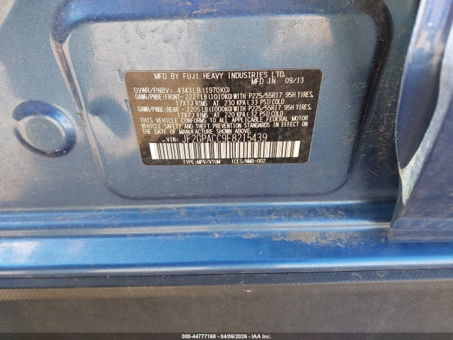 Продаж на аукціоні авто 2014 Subaru Xv Crosstrek 2.0i Premium, vin: JF2GPACC9E8215439, номер лоту: 44777168