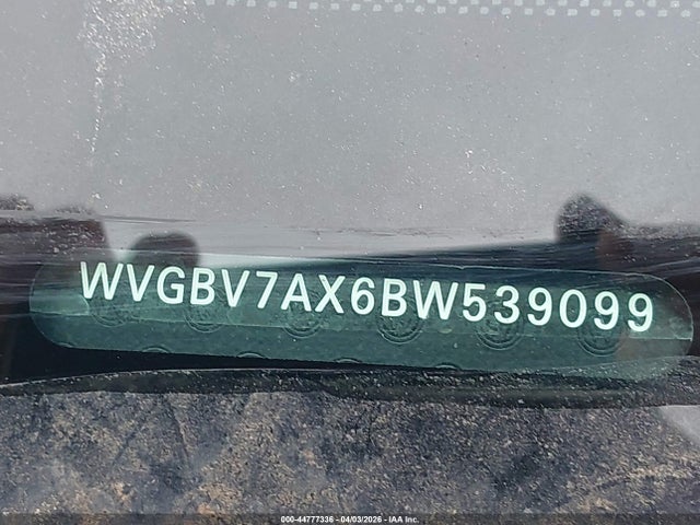 Продаж на аукціоні авто 2011 Volkswagen Tiguan S, vin: WVGBV7AX6BW539099, номер лоту: 44777336