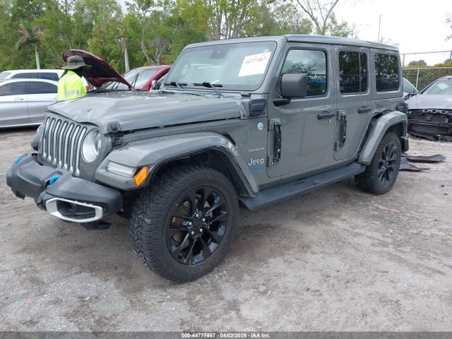 Aukcja sprzedaży 2022 Jeep Wrangler 4xe Unlimited Sahara 4x4, vin: 1C4JJXP6XNW212378, numer aukcji: 44777467