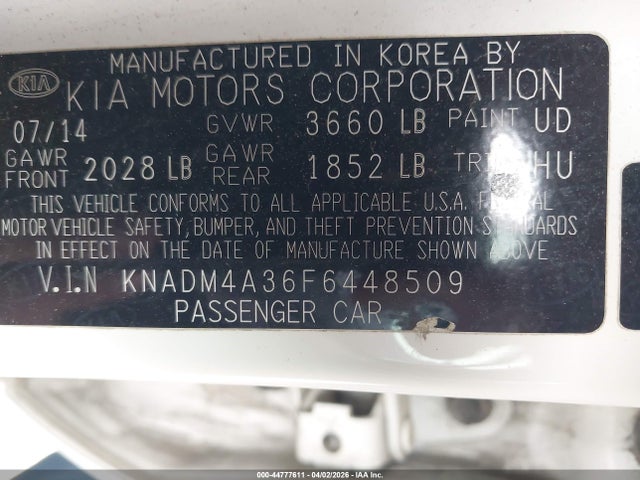 KIA RIO LX 2015 KNADM4A36F6448509 Image 9