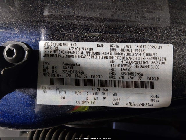 Ford Focus Titanium 2016 1FADP3N29GL367700 Image 9