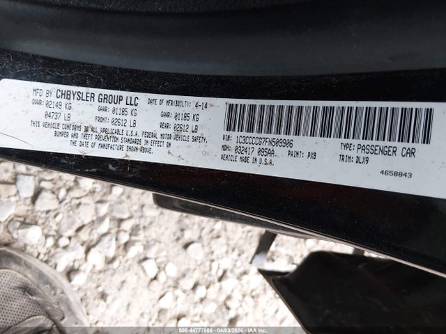 Продажа на аукционе авто 2015 Chrysler 200 C, vin: 1C3CCCCG7FN509906, номер лота: 44777806