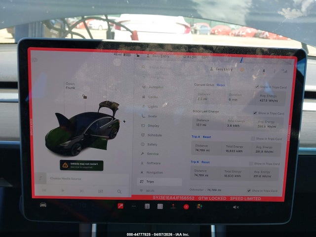 Продажа на аукционе авто 2018 Tesla Model 3 Long Range/mid Range, vin: 5YJ3E1EA4JF156552, номер лота: 44777825