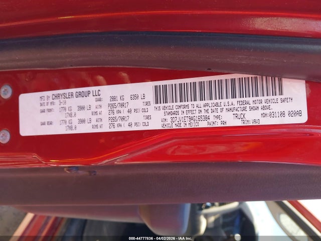 2010 DODGE RAM 1500 3D7JV1ET9AG165384 Photo 8