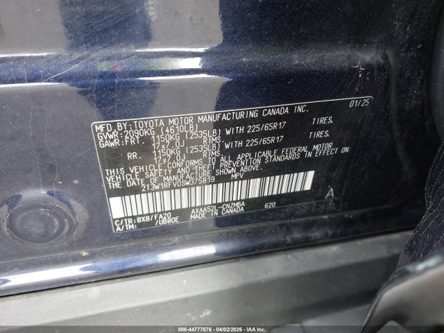 Toyota Rav4 Xle 2025 2T3W1RFV0SW375819 Image 9