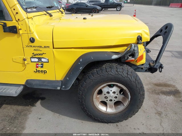 Aukcja sprzedaży 2001 Jeep Wrangler Sport, vin: 1J4FA49S41P321948, numer aukcji: 44777881