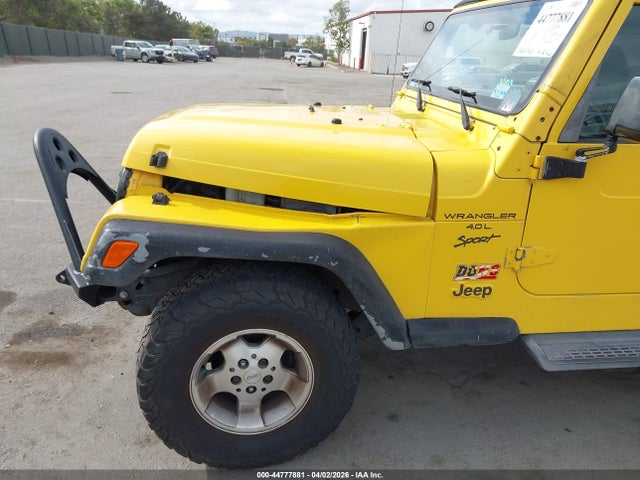 Aukcja sprzedaży 2001 Jeep Wrangler Sport, vin: 1J4FA49S41P321948, numer aukcji: 44777881
