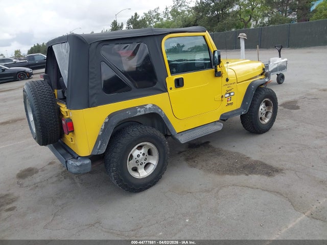 Aukcja sprzedaży 2001 Jeep Wrangler Sport, vin: 1J4FA49S41P321948, numer aukcji: 44777881