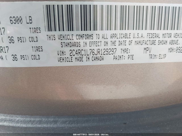 2018 CHRYSLER PACIFICA HYBRID 2C4RC1L76JR129297 Photo 8