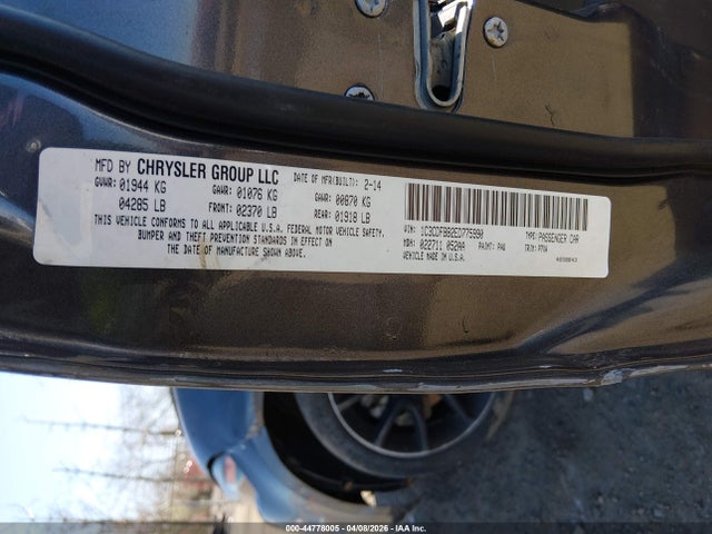 44778005 :رقم المزاد ، 1C3CDFBB2ED775990 vin ، 2014 Dodge Dart Sxt مزاد بيع