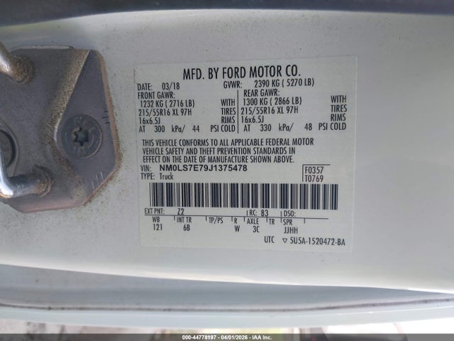 2018 FORD TRANSIT CONNECT NM0LS7E79J1375478 Photo 8