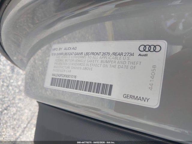 2019 AUDI S5 WAU24GF52KN001016 Photo 8