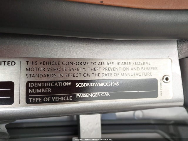 2008 BENTLEY CONTINENTAL GTC SCBDR33W68C051945 Photo 8