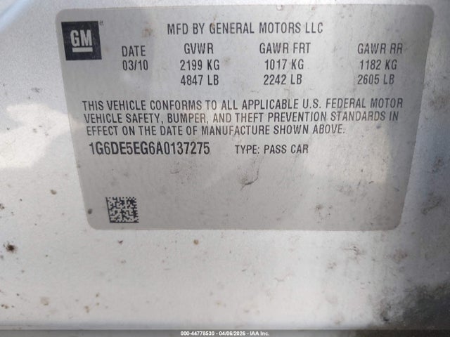 2010 CADILLAC CTS 1G6DE5EG6A0137275 Photo 8