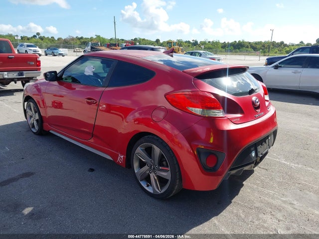 2013 Hyundai Veloster Turbo W/black მანქანა იყიდება აუქციონზე, vin: KMHTC6AE0DU180138, აუქციონის ნომერი: 44778591