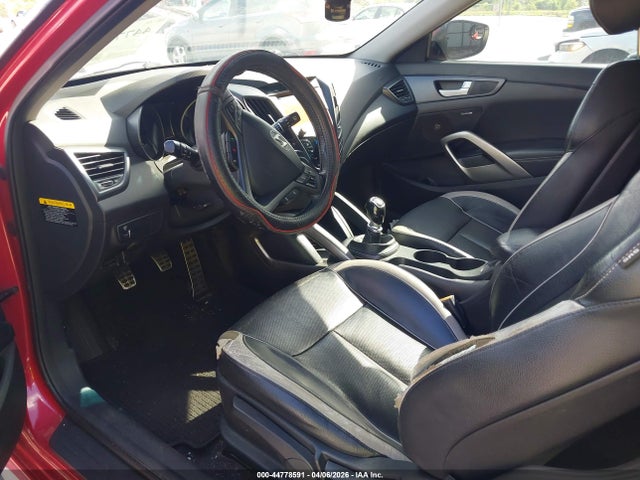 2013 Hyundai Veloster Turbo W/black მანქანა იყიდება აუქციონზე, vin: KMHTC6AE0DU180138, აუქციონის ნომერი: 44778591