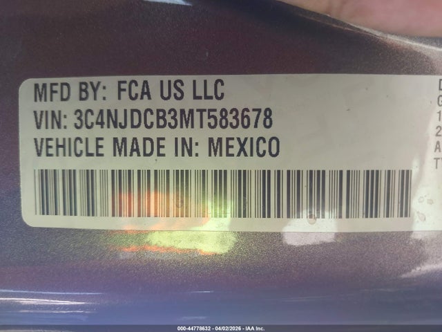 Jeep Compass Limited 4x4 2021 3C4NJDCB3MT583678 Image 9