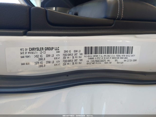 Aukcja sprzedaży 2014 Jeep Grand Cherokee Limited, vin: 1C4RJFBG6EC326375, numer aukcji: 44778633