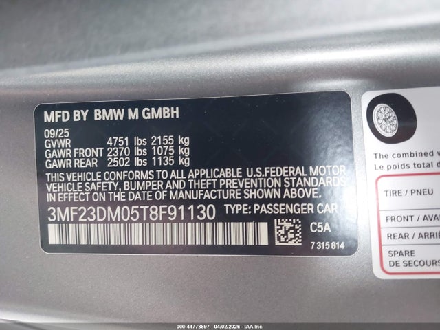 BMW M2 2026 3MF23DM05T8F91130 Image 9
