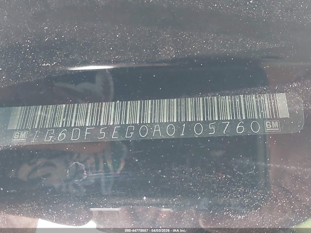 44778887 :رقم المزاد ، 1G6DF5EG0A0105760 vin ، 2010 Cadillac Cts Luxury مزاد بيع